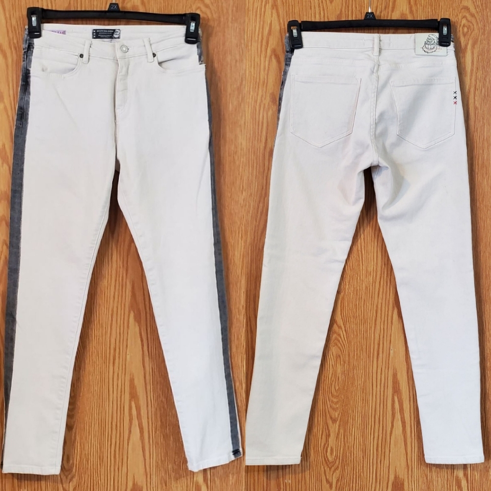 Scotch & Soda Brutus x AB petit Ami slim  boyfriend jeans size 25 Cream/…